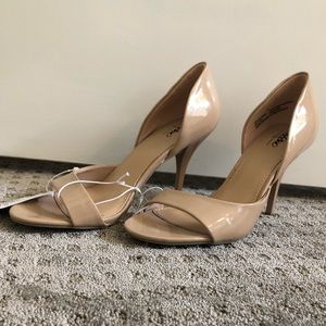 tan heels, never worn